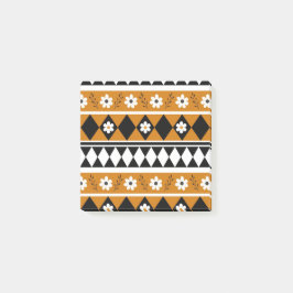 Rand Streep Bloem Diamant Boho Bloemen Patroon Post-it® Notes