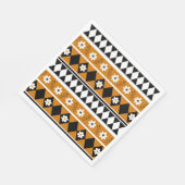 Rand Streep Bloem Diamant Boho Bloemen Patroon Servet (Hoek)