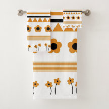 Rand Streep Bloem Driehoek Boho Patroon