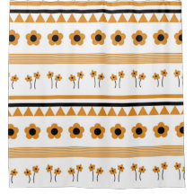 Rand Streep Bloem Driehoek Boho Patroon