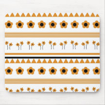 Rand Streep Bloem Driehoek Boho Patroon