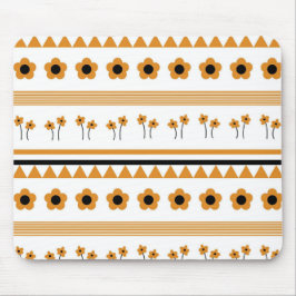 Rand Streep Bloem Driehoek Boho Patroon Muismat