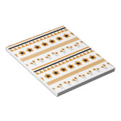 Rand Streep Bloem Driehoek Boho Patroon Notitieblok (Schuin)