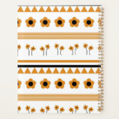 Rand Streep Bloem Driehoek Boho Patroon Planner (Achterkant)