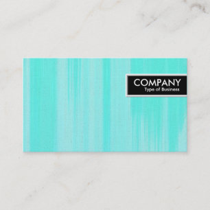 Rand Tag - Turquoise Geschilderd Canvas Visitekaartje