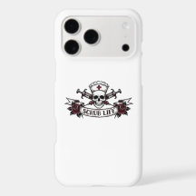Rand Tattoo Schedel Verpleegster Scrub Leven Iphon
