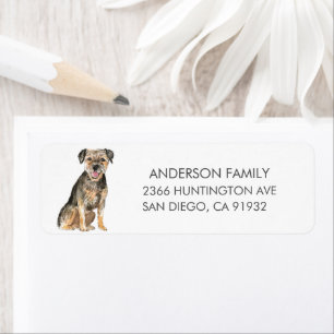 Rand Terrier Dog Return-adreslabel Etiket