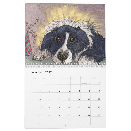 Rand van Collie Life Kalender (Jan 2027)