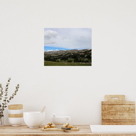 Rand van de Absaroka-Beartooth Mountains 16x20 Poster (Keuken)