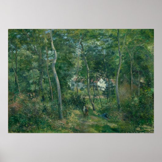 Rand van de Bossen van Camille Pissarro Poster (Voorkant)