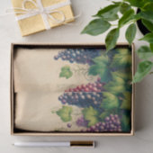 Rand van de druivenstok op perkament Decoupage Tissuepapier (Geschenk)