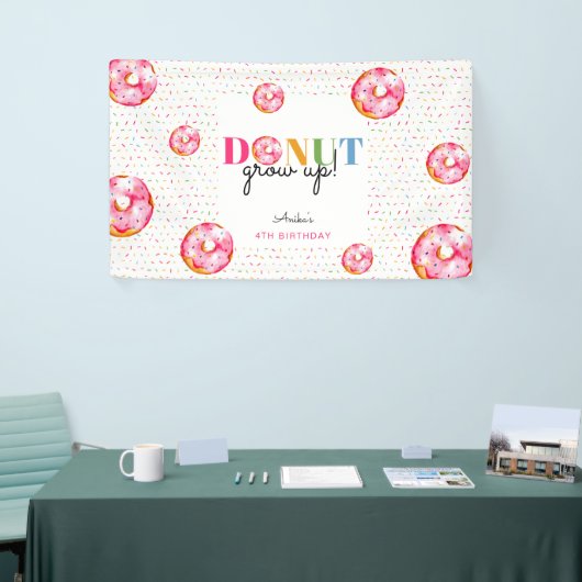 Rand van de regenboog van de Birthday-waterverf Spandoek (Beurs)