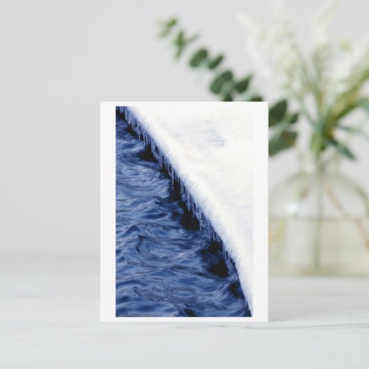 Rand van de rivier briefkaart (Staand voorkant)