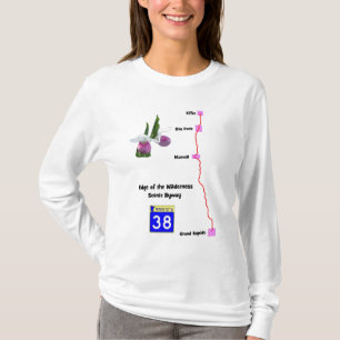 Rand van de schilderachtig wilde natuur t-shirt