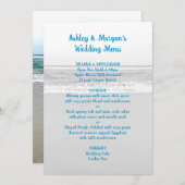 Rand van de Sjabloon van het Menu van de Wedding v (Voorkant / Achterkant)