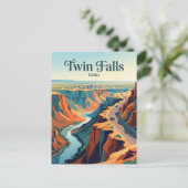 Rand van de Snake River Canyon Idaho Briefkaart (Staand voorkant)