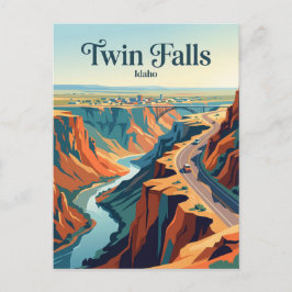 Rand van de Snake River Canyon Idaho Briefkaart