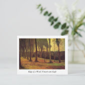 Rand van een Bos, Vincent van Gogh. Briefkaart (Staand voorkant)