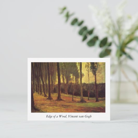 Rand van een Bos, Vincent van Gogh. Briefkaart (Staand voorkant)