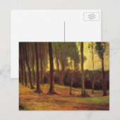 Rand van een hout van Vincent van Gogh Briefkaart (Voorkant / Achterkant)