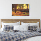 Rand van een hout van Vincent van Gogh Canvas Afdruk (Insitu (Slaapkamer))