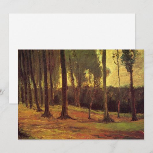 Rand van een hout van Vincent van Gogh Kaart (Voorkant / Achterkant)