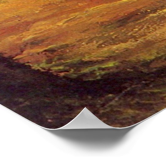 Rand van een hout van Vincent van Gogh Poster (Hoek)