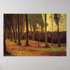 Rand van een hout van Vincent van Gogh Poster