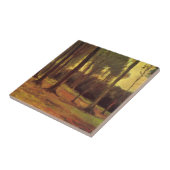 Rand van een hout van Vincent van Gogh Tegeltje (Zijkant)