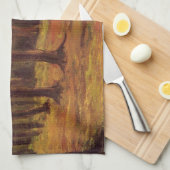 Rand van een hout van Vincent van Gogh Theedoek (Quarter Fold)