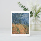 Rand van een tarweveld met papavers 1887, Van Gogh Briefkaart (Staand voorkant)