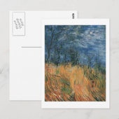 Rand van een tarweveld met papavers 1887, Van Gogh Briefkaart (Voorkant / Achterkant)