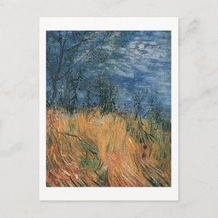 Rand van een tarweveld met papavers 1887, Van Gogh Briefkaart