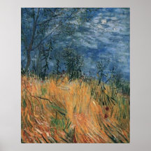 Rand van een tarweveld met papavers 1887, van Gogh
