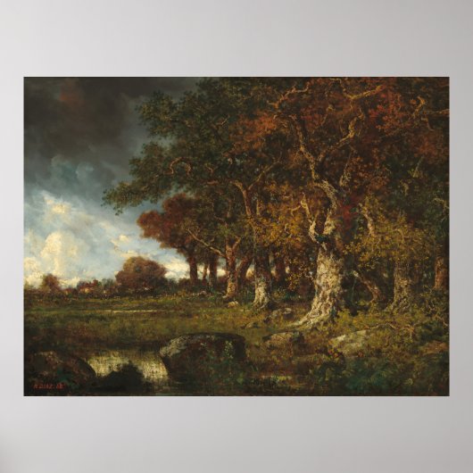 Rand van het bos - Diaz de la Peña Fine Art Poster (Voorkant)
