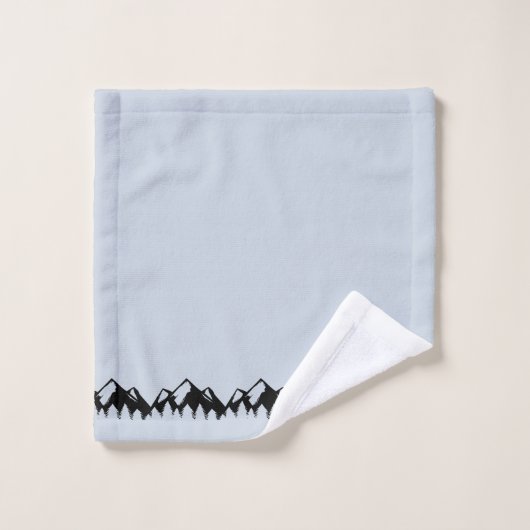 Rand van het bos en de bergen bad handdoek (Wasdoekje)