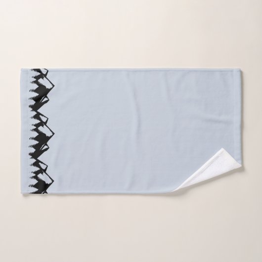 Rand van het bos en de bergen bad handdoek (Handdoek)