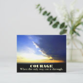 Rand van het briefkaart van de MOED van het Storm (Staand voorkant)