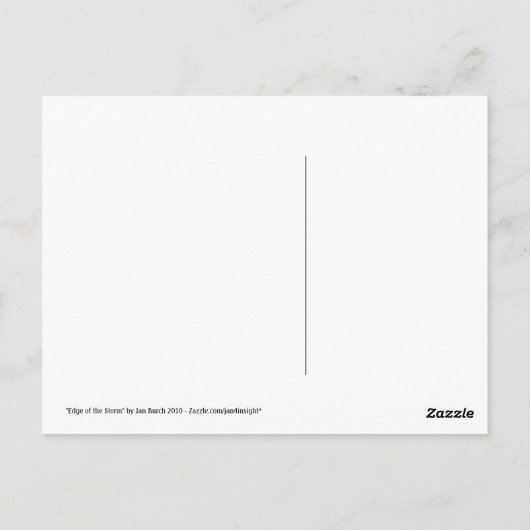 Rand van het briefkaart van de MOED van het Storm (Achterkant)