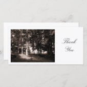 Rand van het hout - Dank u Bedankkaart (Voorkant / Achterkant)
