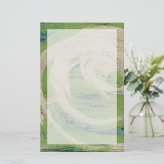 Rand van het water briefpapier (Staand voorkant)