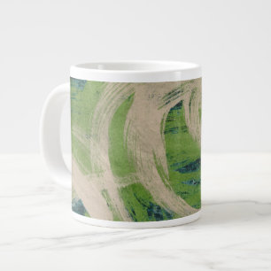 Rand van het water grote koffiekop