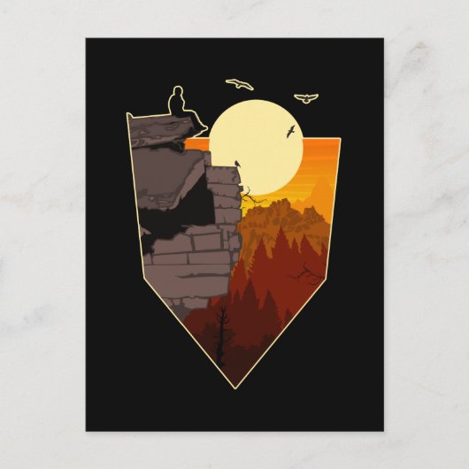 rand van het wild briefkaart (Voorkant)