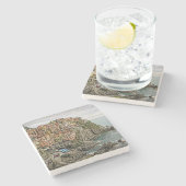 Rand van Italië - Manarola - Stone Onderzetter (Zijkant)