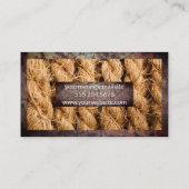 rand van verroest metaal | Touwachtergrond Visitekaartje (Achterkant)