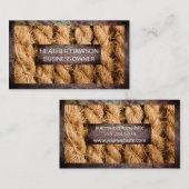 rand van verroest metaal | Touwachtergrond Visitekaartje (Voorkant / Achterkant)