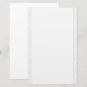 Rand van wit kant briefpapier (Voorkant / Achterkant)