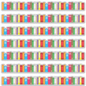 Rand voor boekenrij 7 stuks sticker (Voorkant)