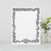 Rand voor scherpe afdruk Letterkop - zwart (Staand voorkant)