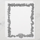 Rand voor scherpe afdruk Letterkop - zwart (Voorkant / Achterkant)